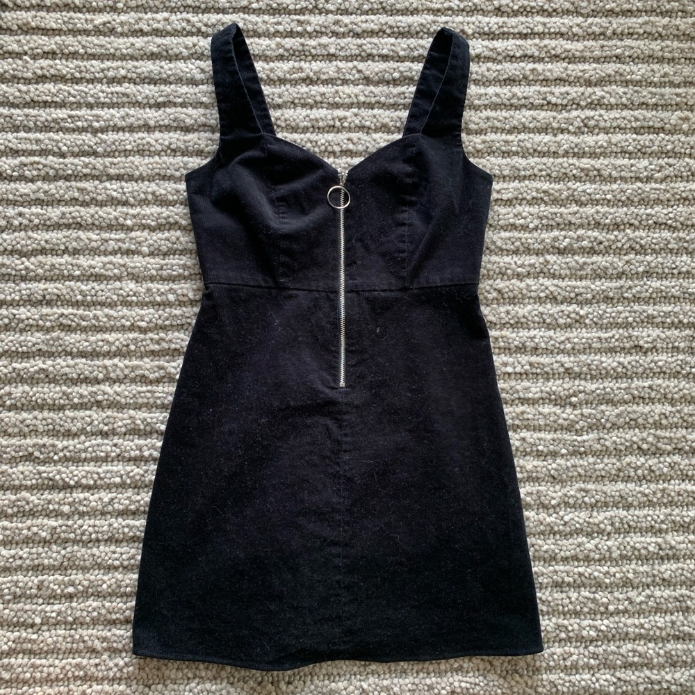 Topshop Black Denim Dress